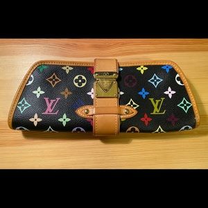 Preloved Louis Vuitton Black Multicolore Shirley